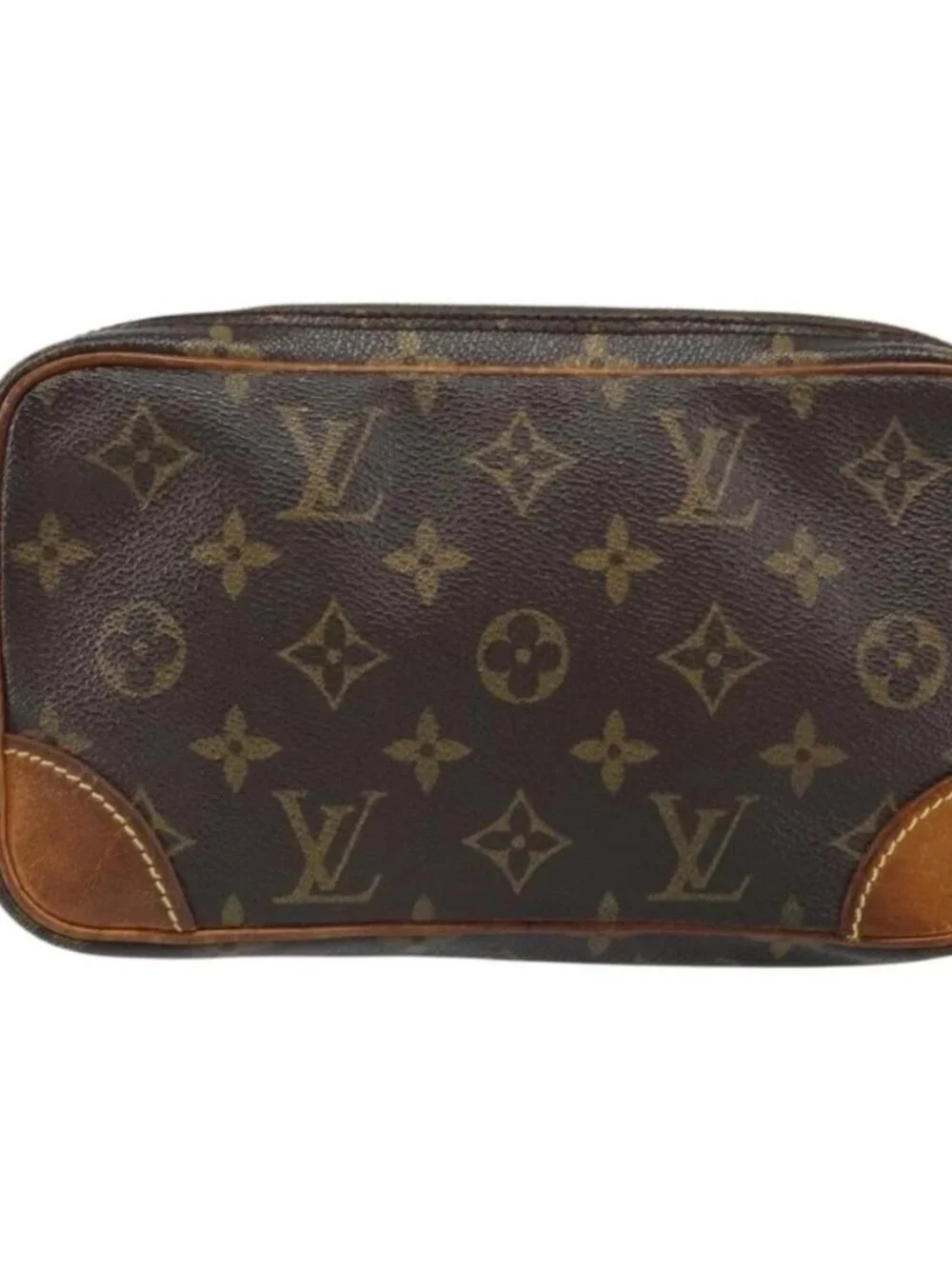 LOUIS VUITTON Monogram Marly Dragonne PM Clutch Bag M51827 LV Auth 166581